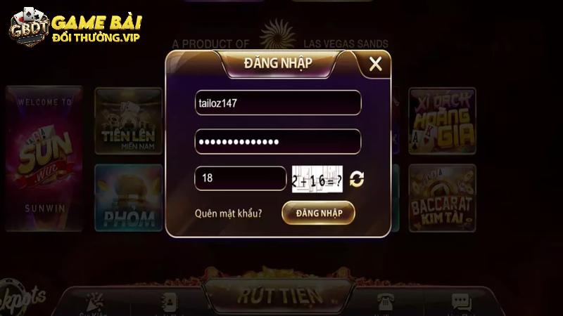 Giao diện tham gia tại gemwin