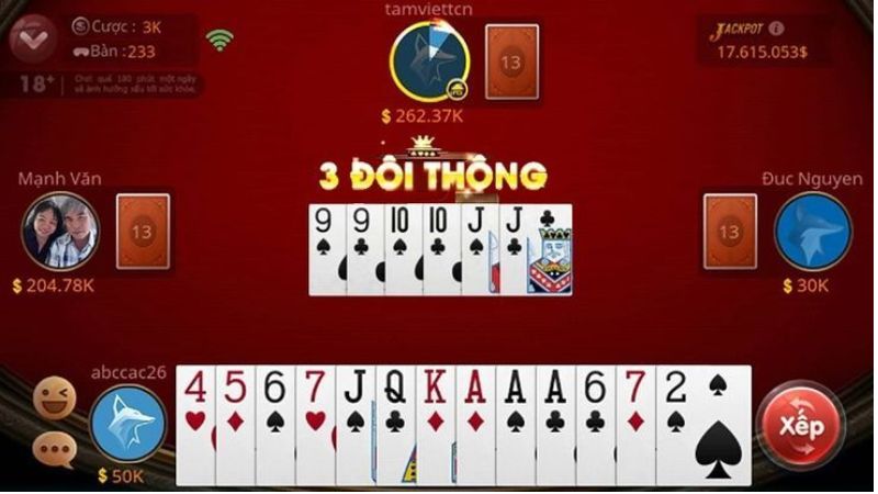 Các trường hợp thắng thua trong game Tiến Lên