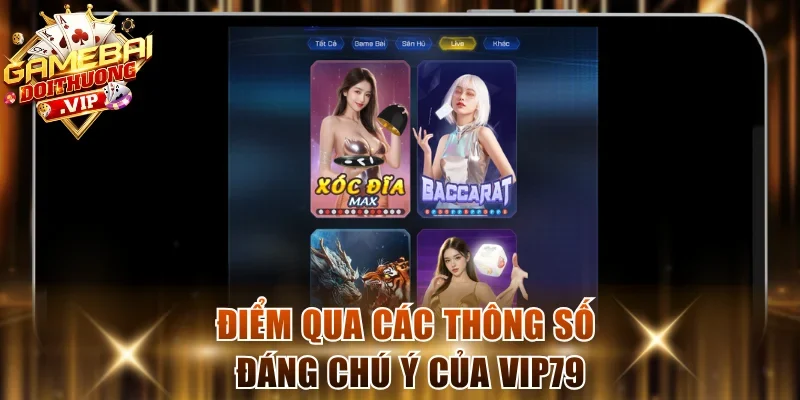 Điểm qua các thông số đáng chú ý của Vip79