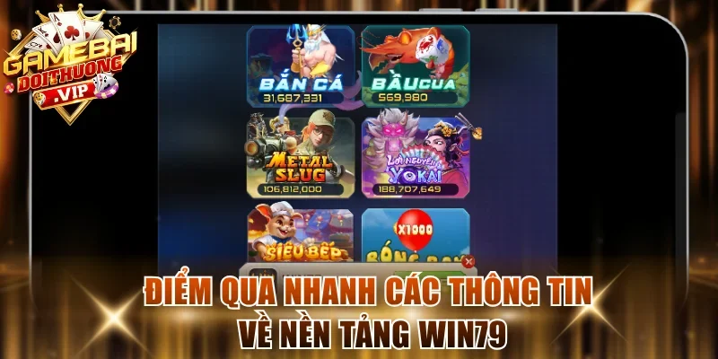Điểm qua nhanh các thông tin về nền tảng Win79