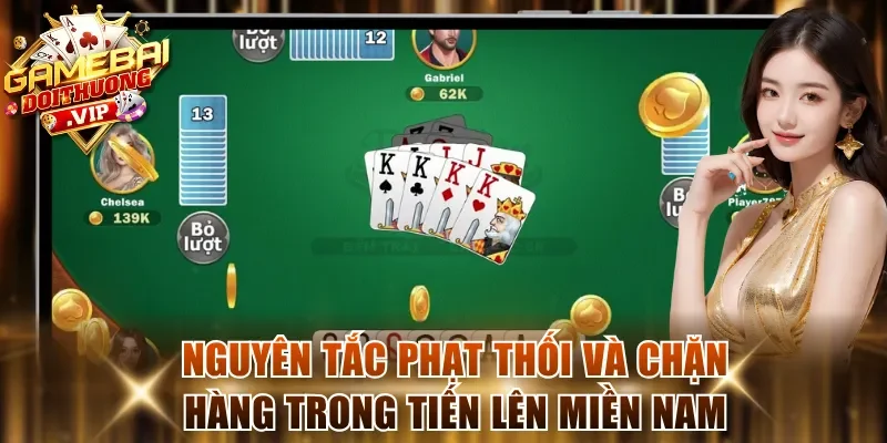 Nguyên tắc phạt thối và chặn hàng trong Tiến Lên Miền Nam