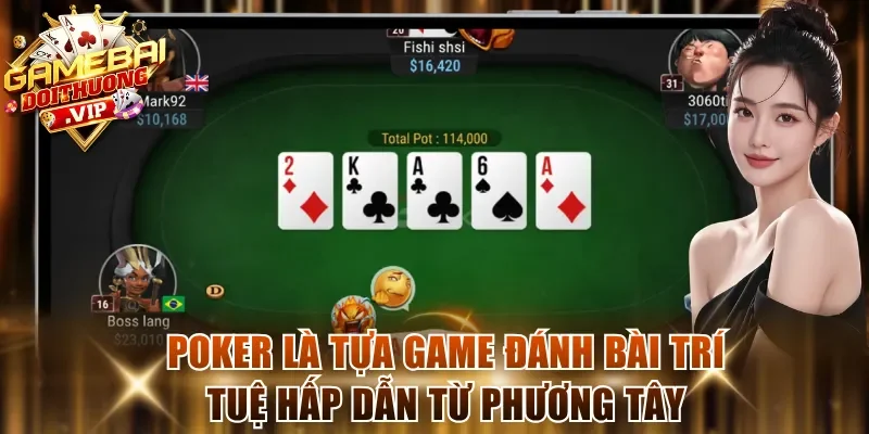 Poker là tựa game đánh bài trí tuệ hấp dẫn từ phương Tây
